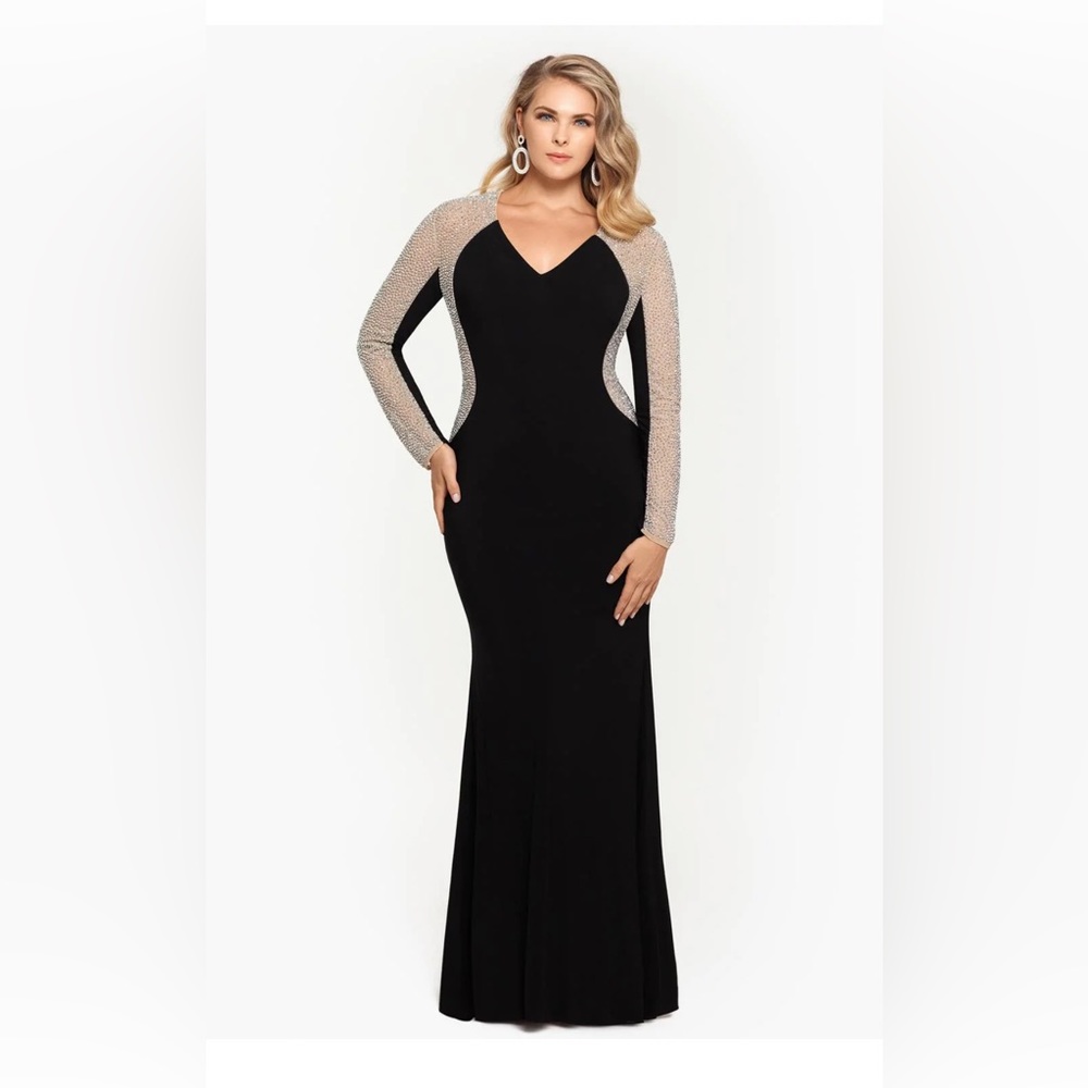Xscape formal black tie gown 16W
